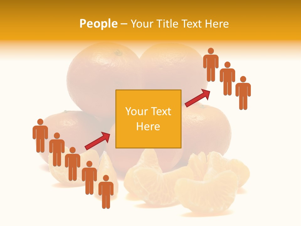 A Group Of Oranges Sitting On Top Of Each Other PowerPoint Template