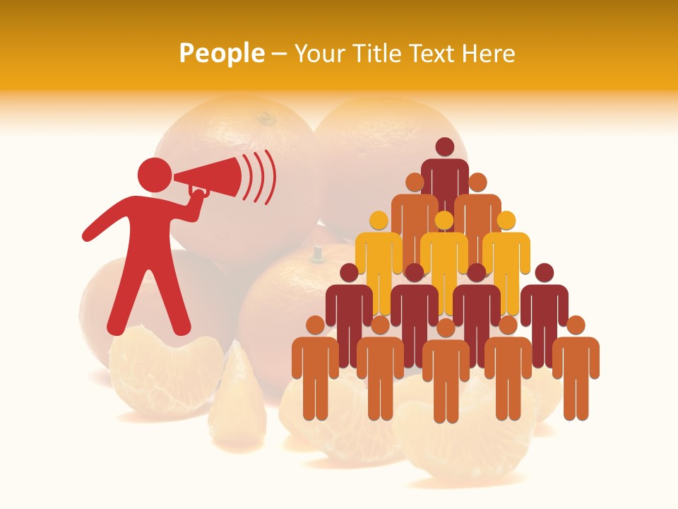 A Group Of Oranges Sitting On Top Of Each Other PowerPoint Template
