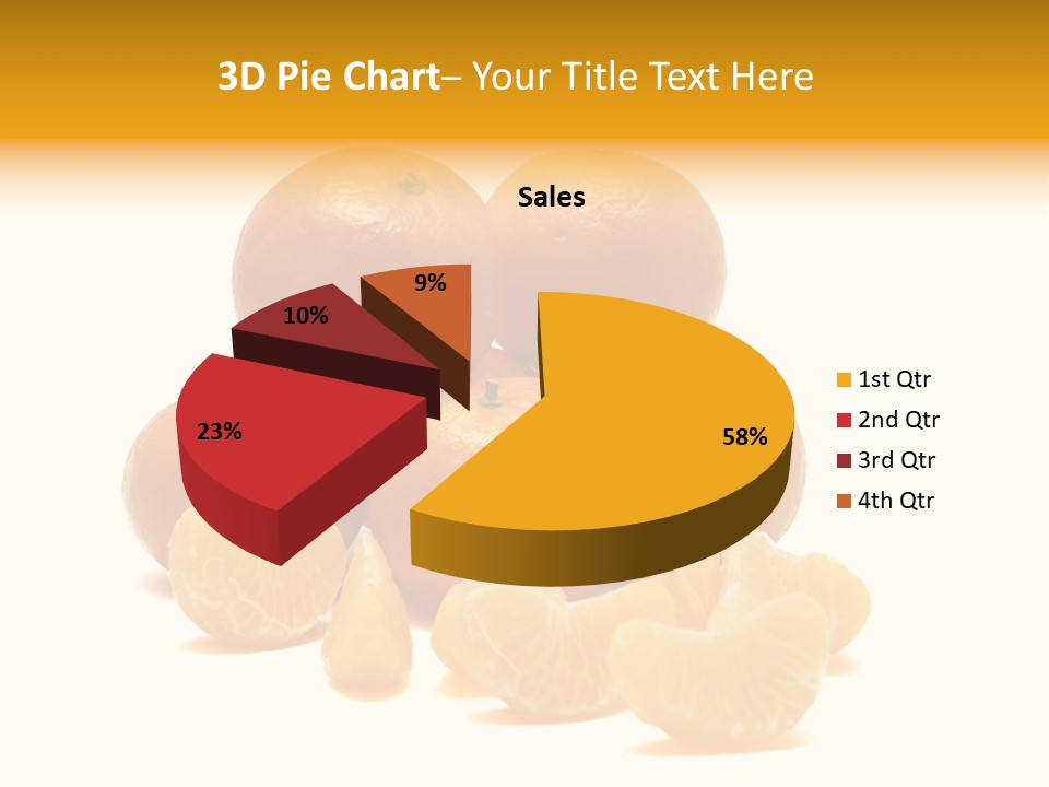 A Group Of Oranges Sitting On Top Of Each Other PowerPoint Template