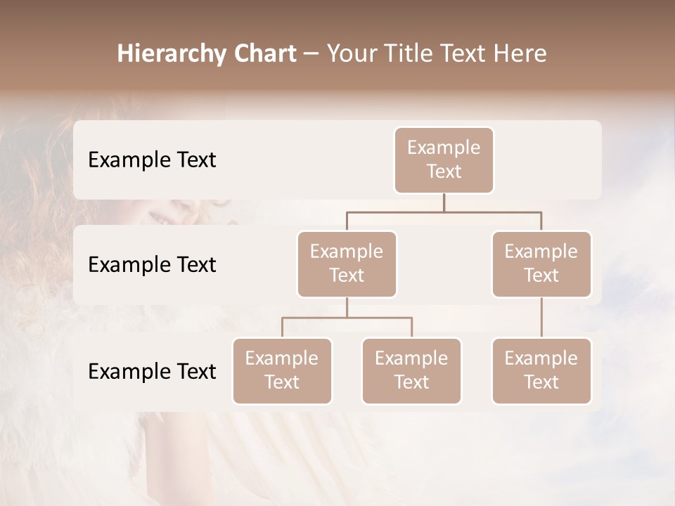 A Little Girl In A White Angel Outfit PowerPoint Template