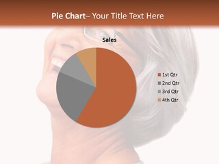 An Older Woman With Glasses Smiling For The Camera PowerPoint Template