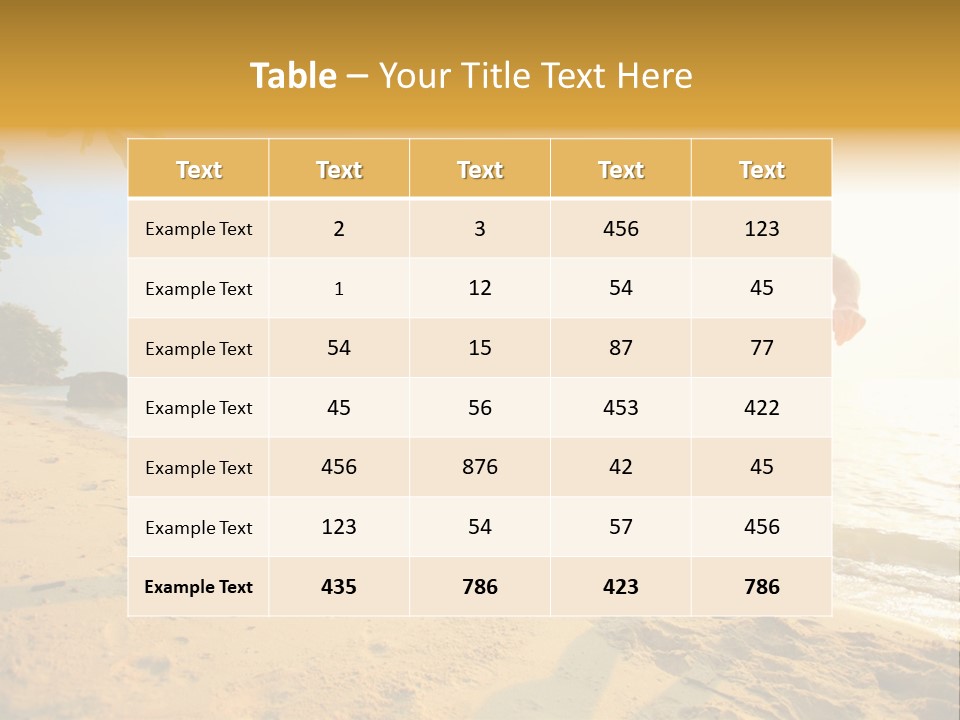 A Man And Woman Running On The Beach Holding Hands PowerPoint Template