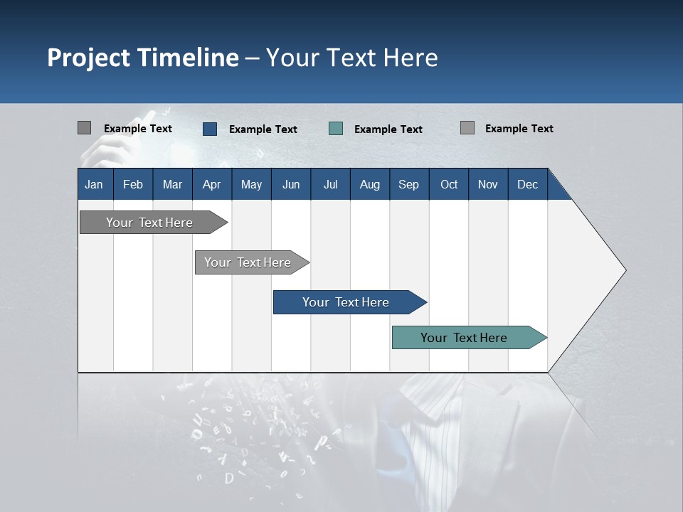 A Man In A Suit Is Holding A Light Bulb PowerPoint Template