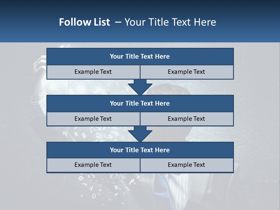 A Man In A Suit Is Holding A Light Bulb PowerPoint Template