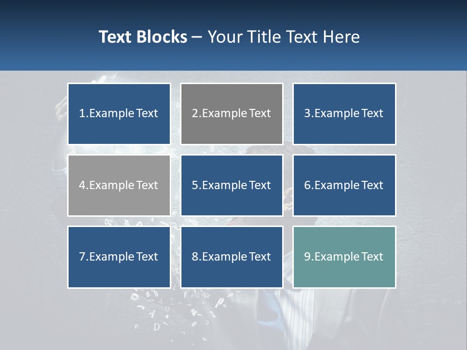 A Man In A Suit Is Holding A Light Bulb PowerPoint Template