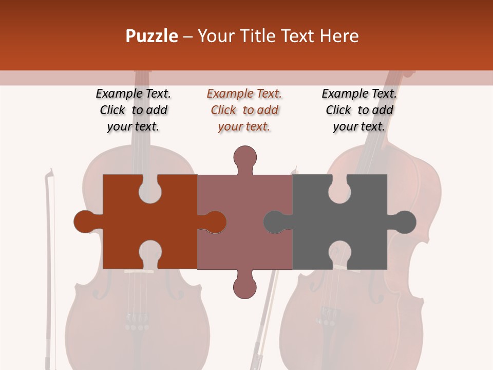 A Violin With A Bow And A Bow On It PowerPoint Template