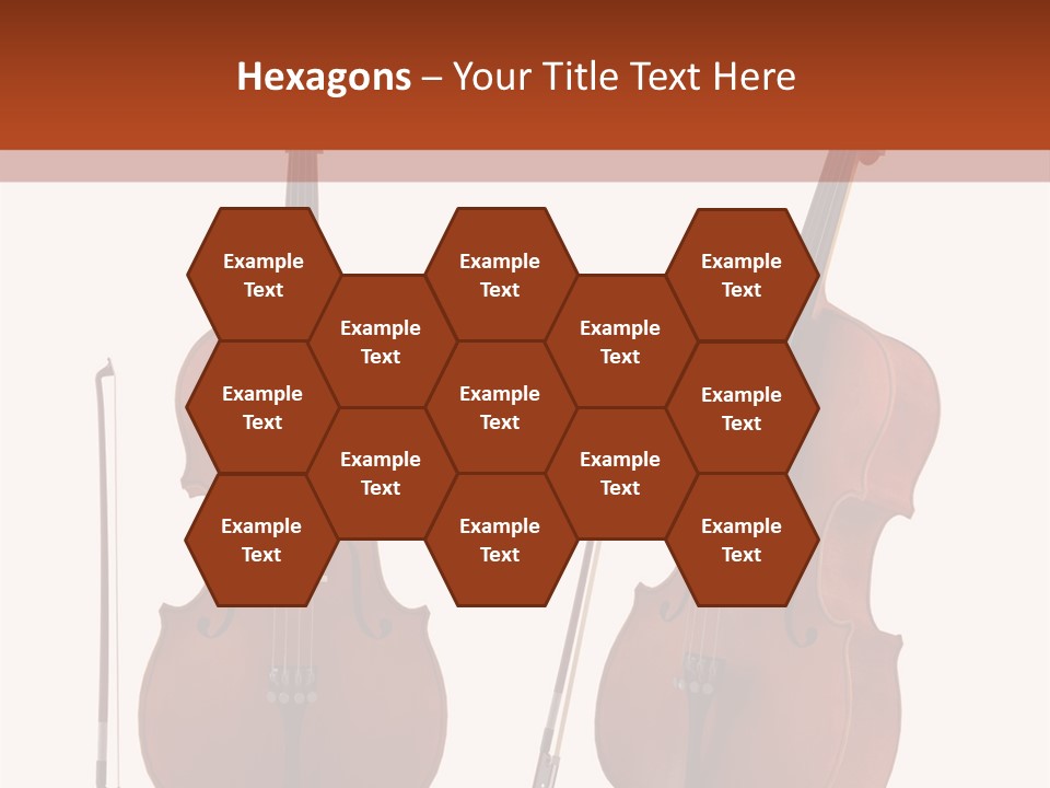 A Violin With A Bow And A Bow On It PowerPoint Template