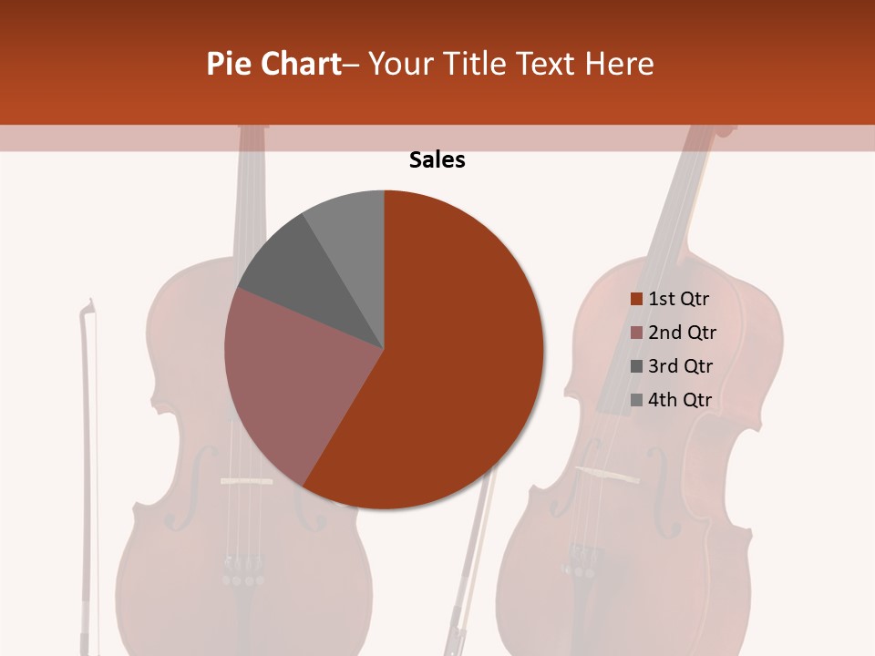 A Violin With A Bow And A Bow On It PowerPoint Template