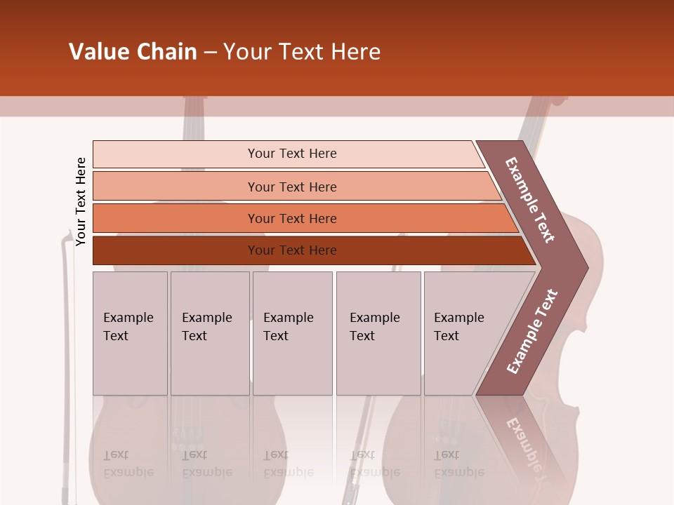 A Violin With A Bow And A Bow On It PowerPoint Template