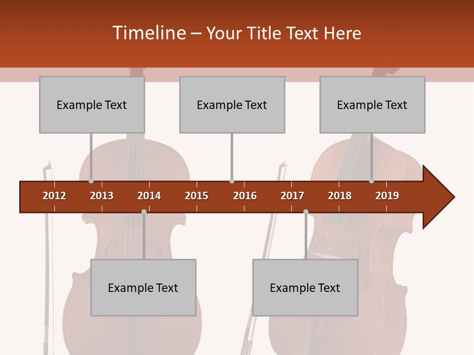 A Violin With A Bow And A Bow On It PowerPoint Template