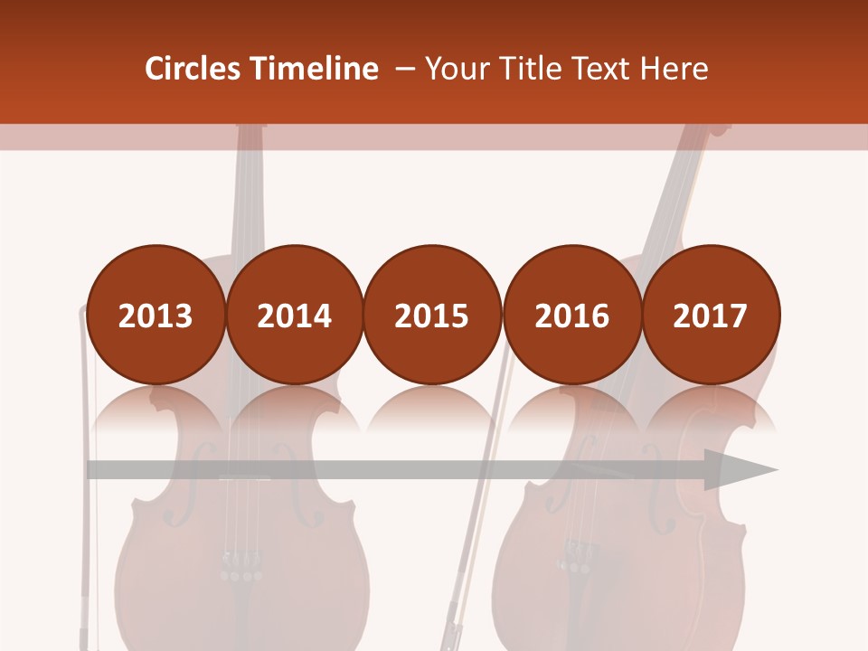 A Violin With A Bow And A Bow On It PowerPoint Template