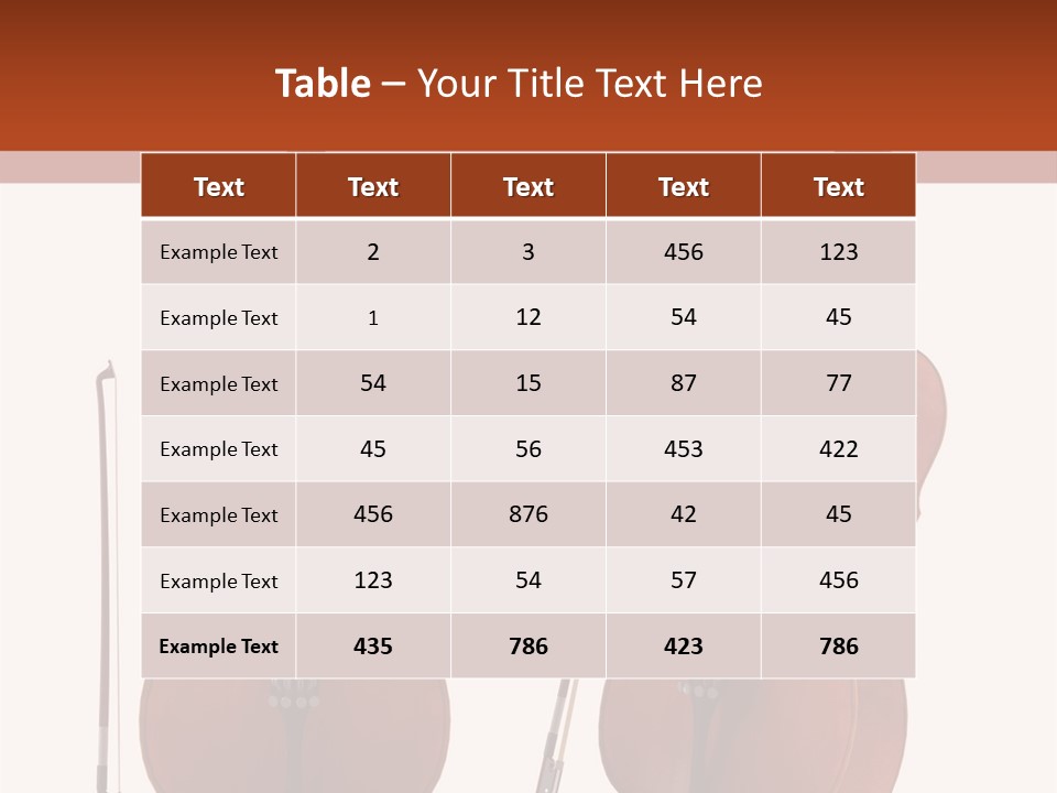 A Violin With A Bow And A Bow On It PowerPoint Template