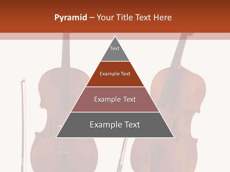 A Violin With A Bow And A Bow On It PowerPoint Template