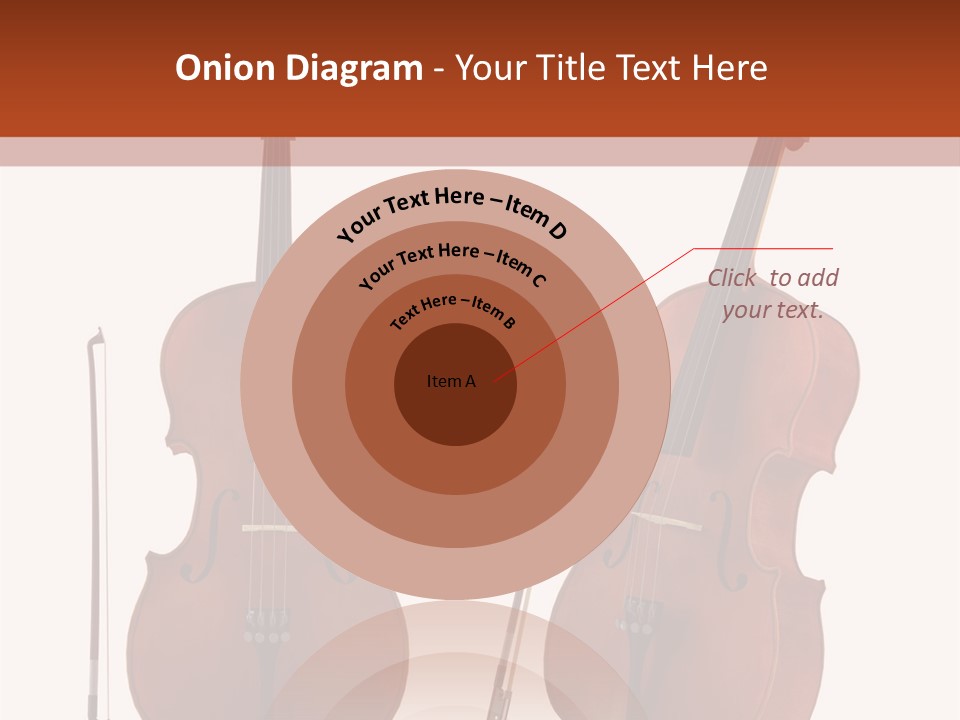 A Violin With A Bow And A Bow On It PowerPoint Template