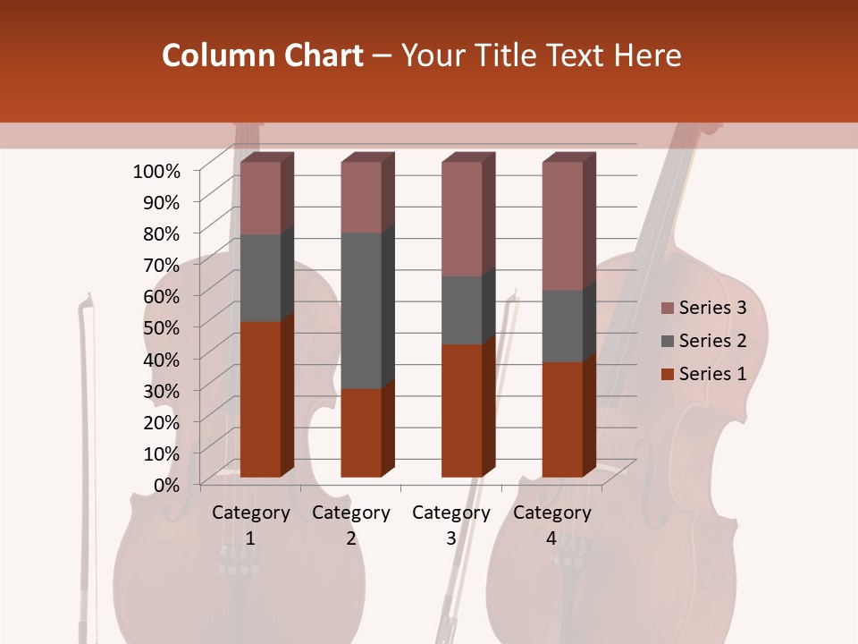 A Violin With A Bow And A Bow On It PowerPoint Template