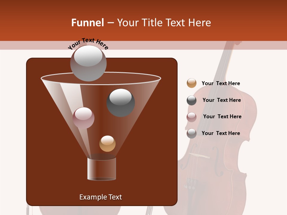 A Violin With A Bow And A Bow On It PowerPoint Template