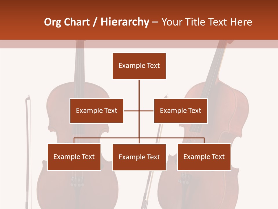A Violin With A Bow And A Bow On It PowerPoint Template