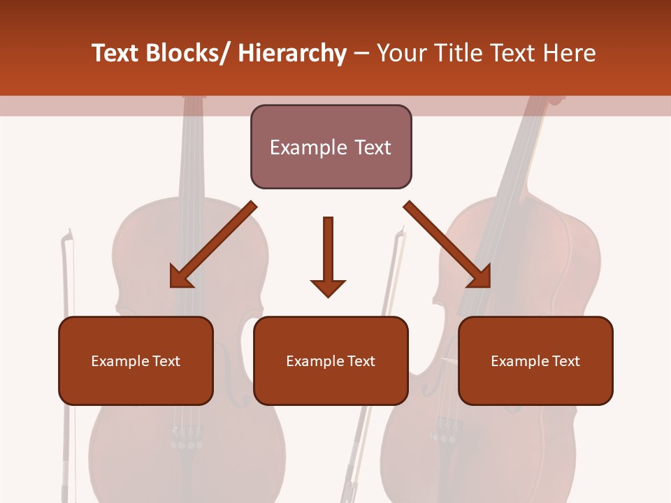 A Violin With A Bow And A Bow On It PowerPoint Template