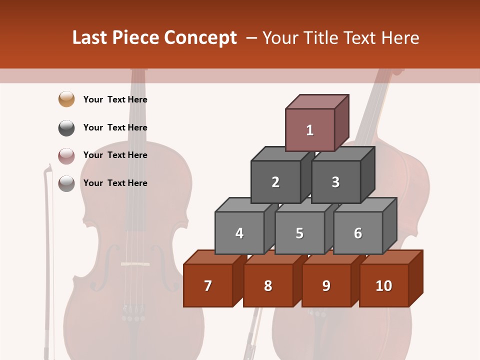 A Violin With A Bow And A Bow On It PowerPoint Template