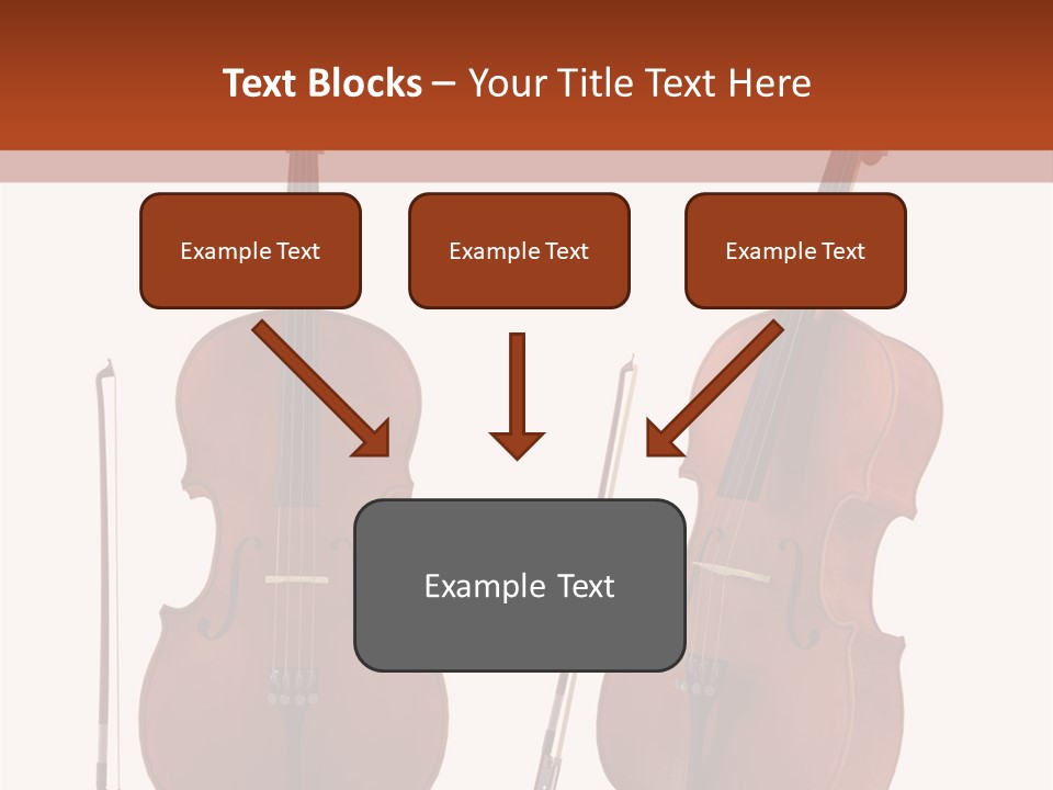 A Violin With A Bow And A Bow On It PowerPoint Template