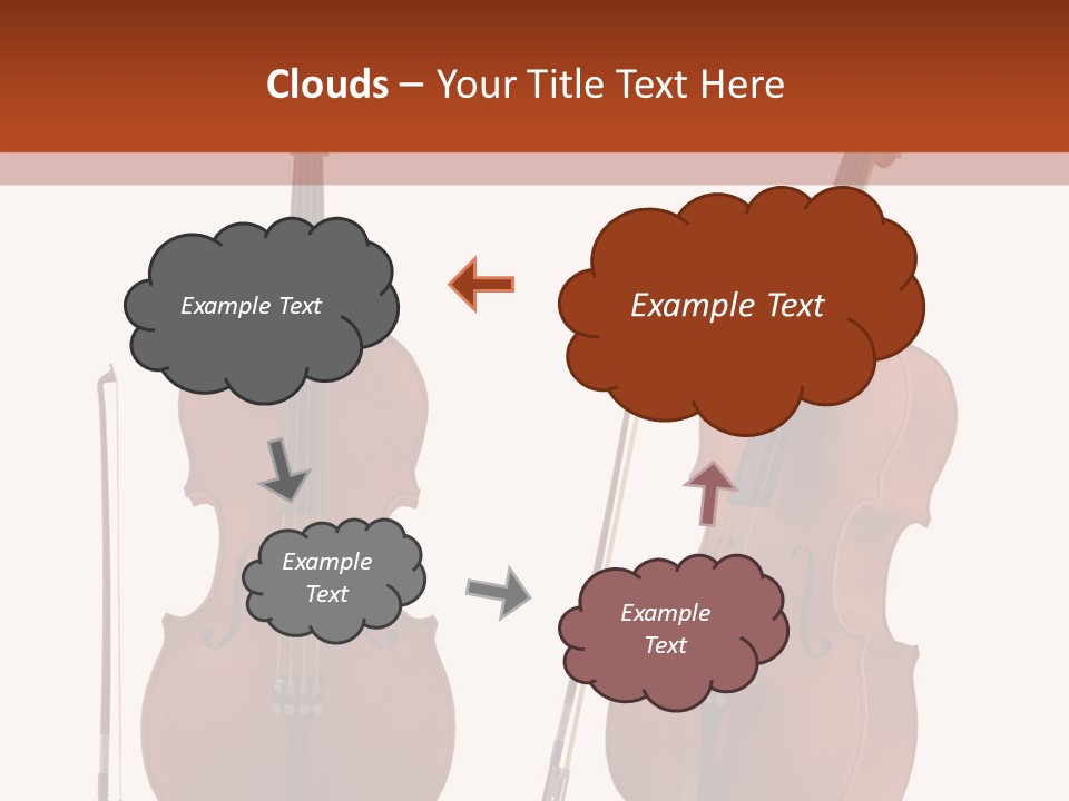 A Violin With A Bow And A Bow On It PowerPoint Template