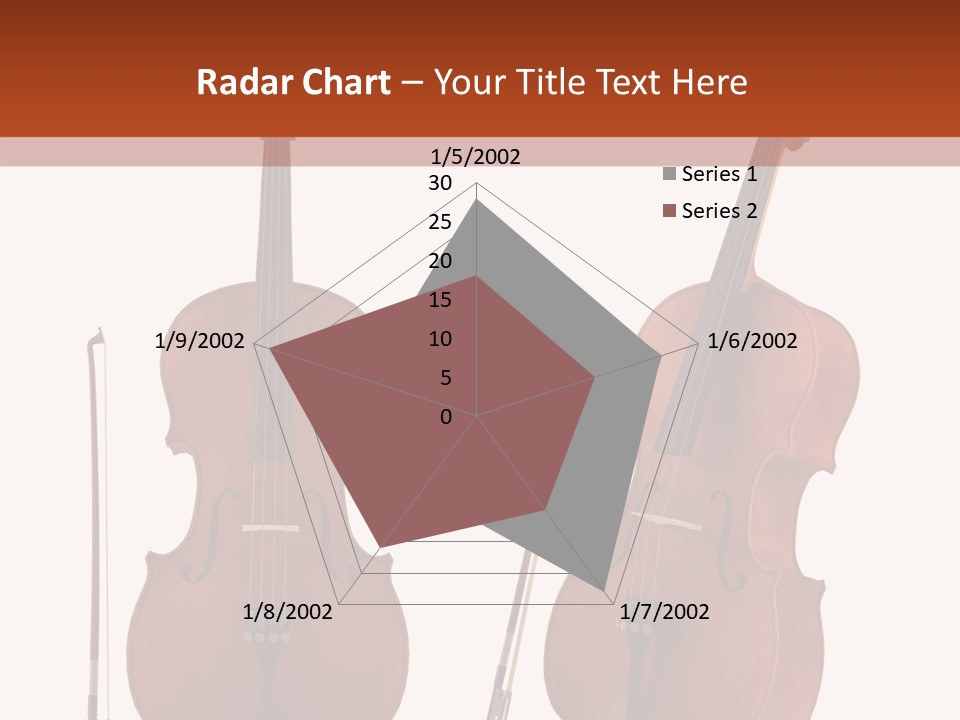 A Violin With A Bow And A Bow On It PowerPoint Template