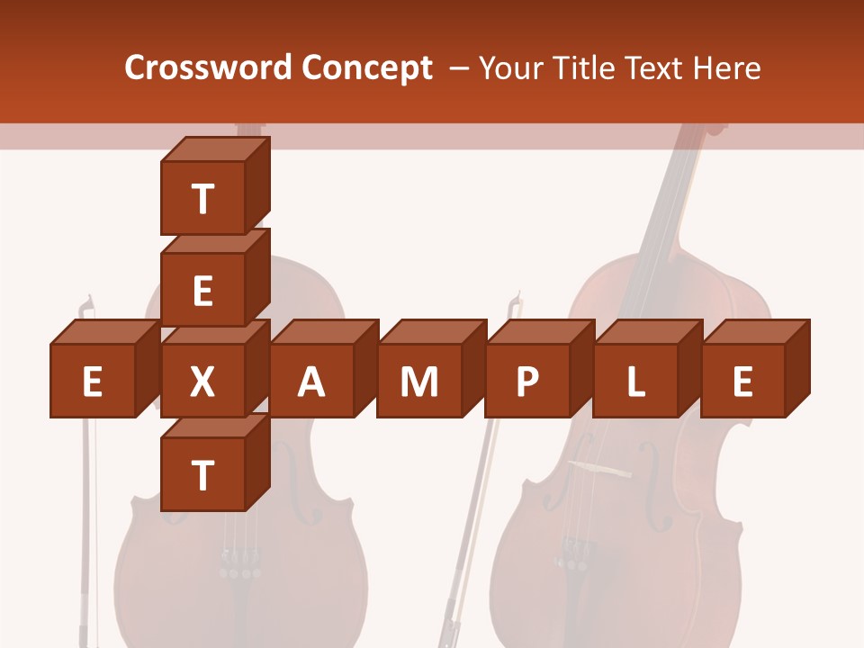 A Violin With A Bow And A Bow On It PowerPoint Template