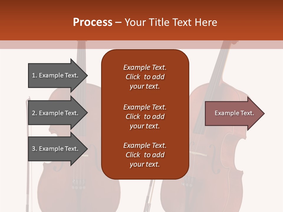 A Violin With A Bow And A Bow On It PowerPoint Template