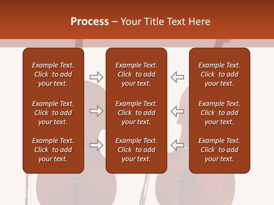 A Violin With A Bow And A Bow On It PowerPoint Template