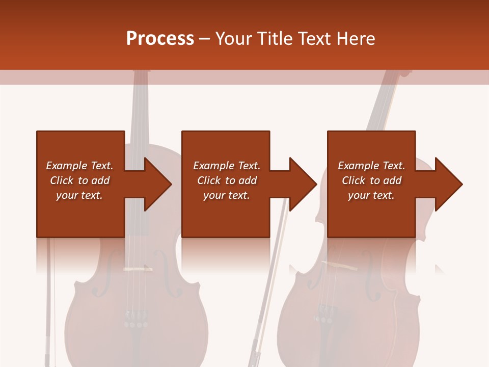 A Violin With A Bow And A Bow On It PowerPoint Template