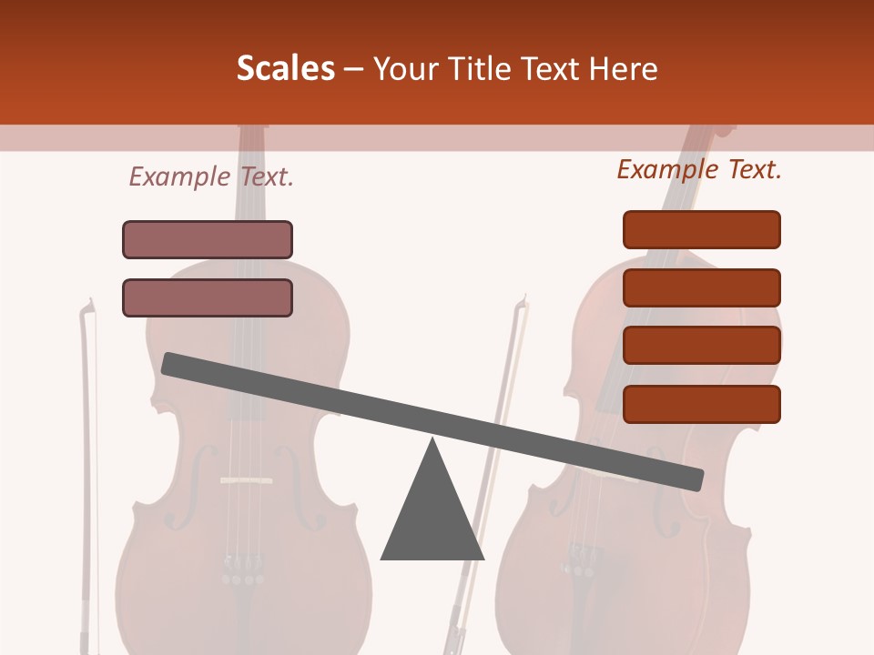 A Violin With A Bow And A Bow On It PowerPoint Template