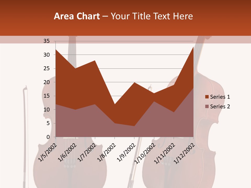 A Violin With A Bow And A Bow On It PowerPoint Template