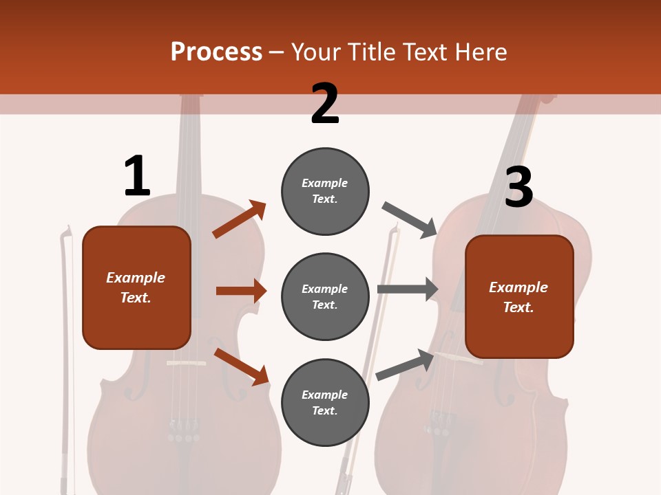A Violin With A Bow And A Bow On It PowerPoint Template