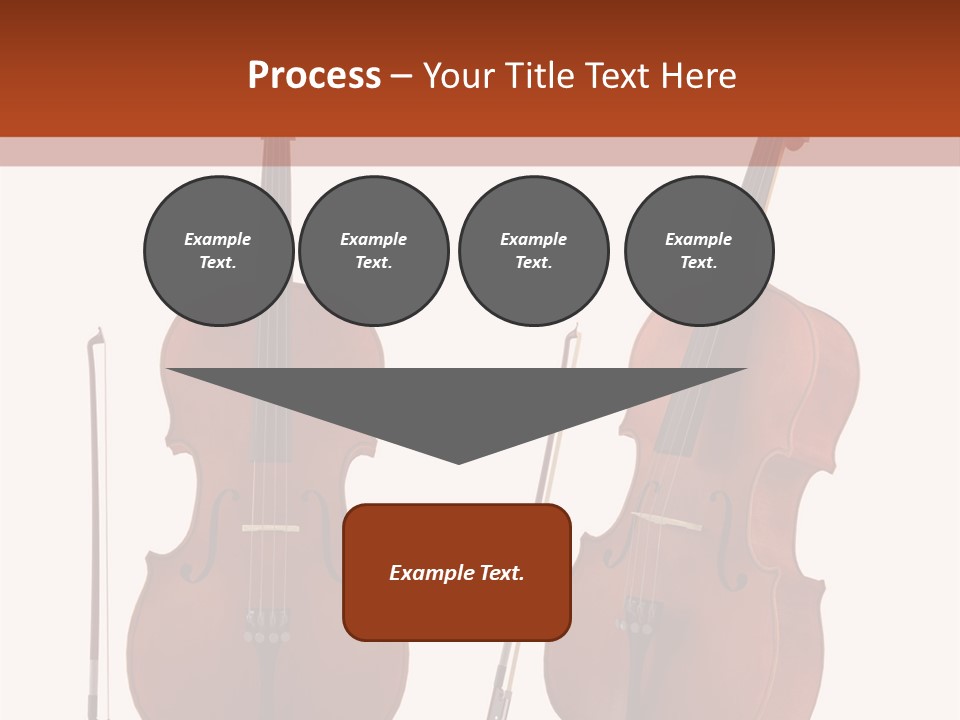 A Violin With A Bow And A Bow On It PowerPoint Template