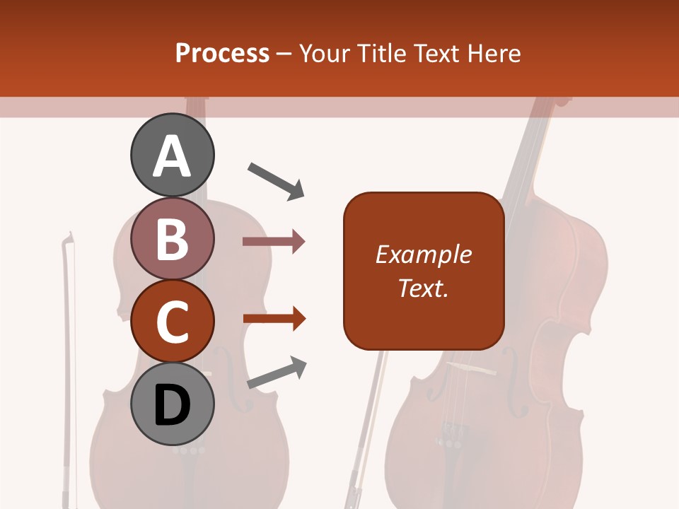 A Violin With A Bow And A Bow On It PowerPoint Template