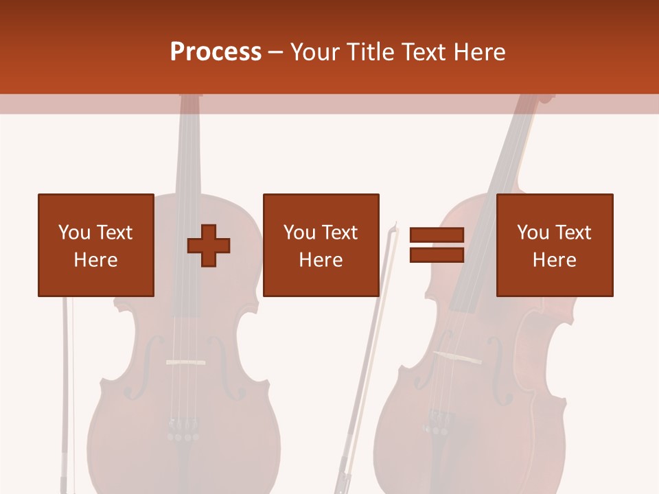 A Violin With A Bow And A Bow On It PowerPoint Template