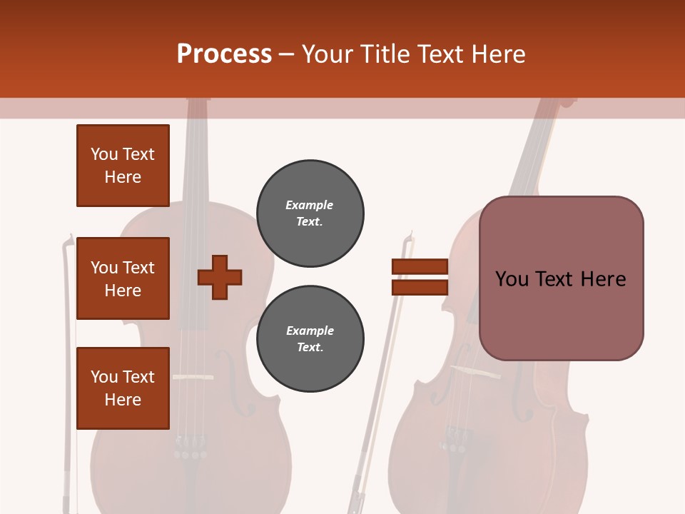 A Violin With A Bow And A Bow On It PowerPoint Template