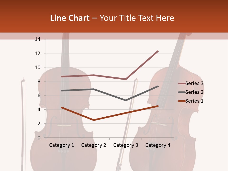 A Violin With A Bow And A Bow On It PowerPoint Template