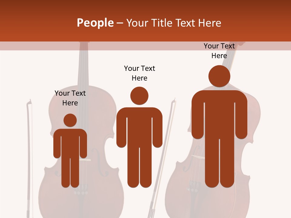 A Violin With A Bow And A Bow On It PowerPoint Template