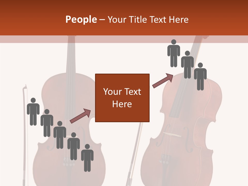 A Violin With A Bow And A Bow On It PowerPoint Template