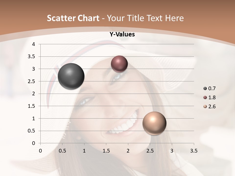 A Woman In A Hat Is Smiling For The Camera PowerPoint Template