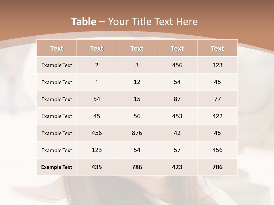 A Woman In A Hat Is Smiling For The Camera PowerPoint Template