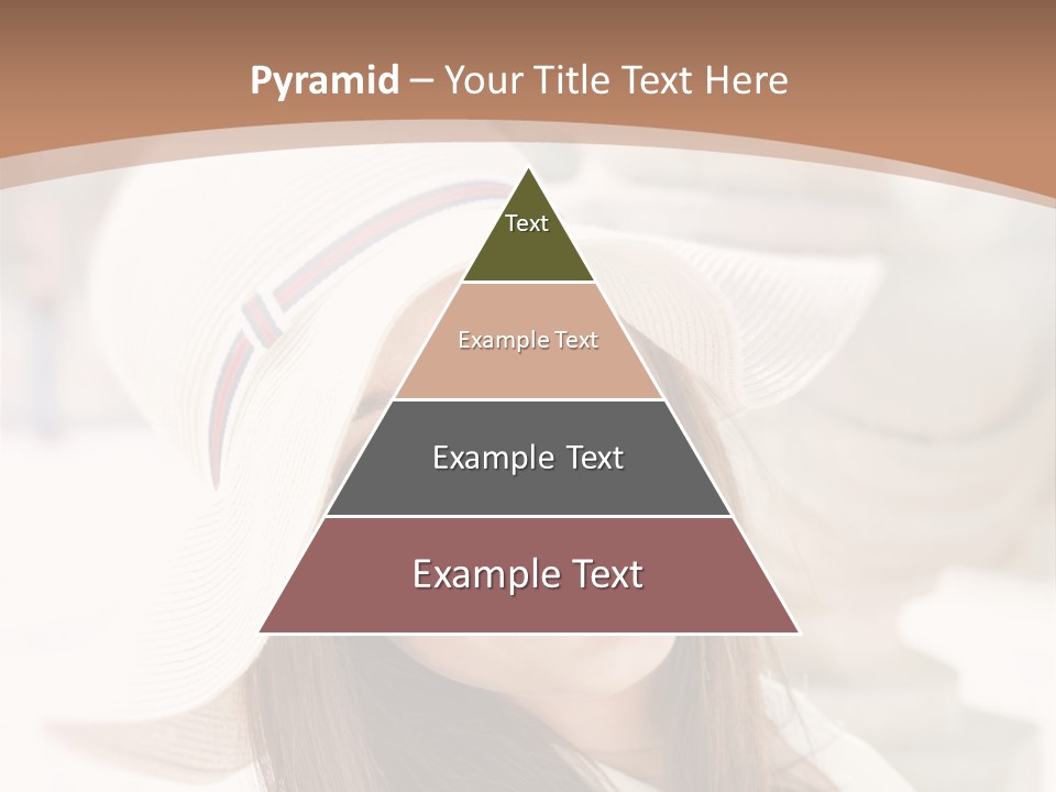 A Woman In A Hat Is Smiling For The Camera PowerPoint Template