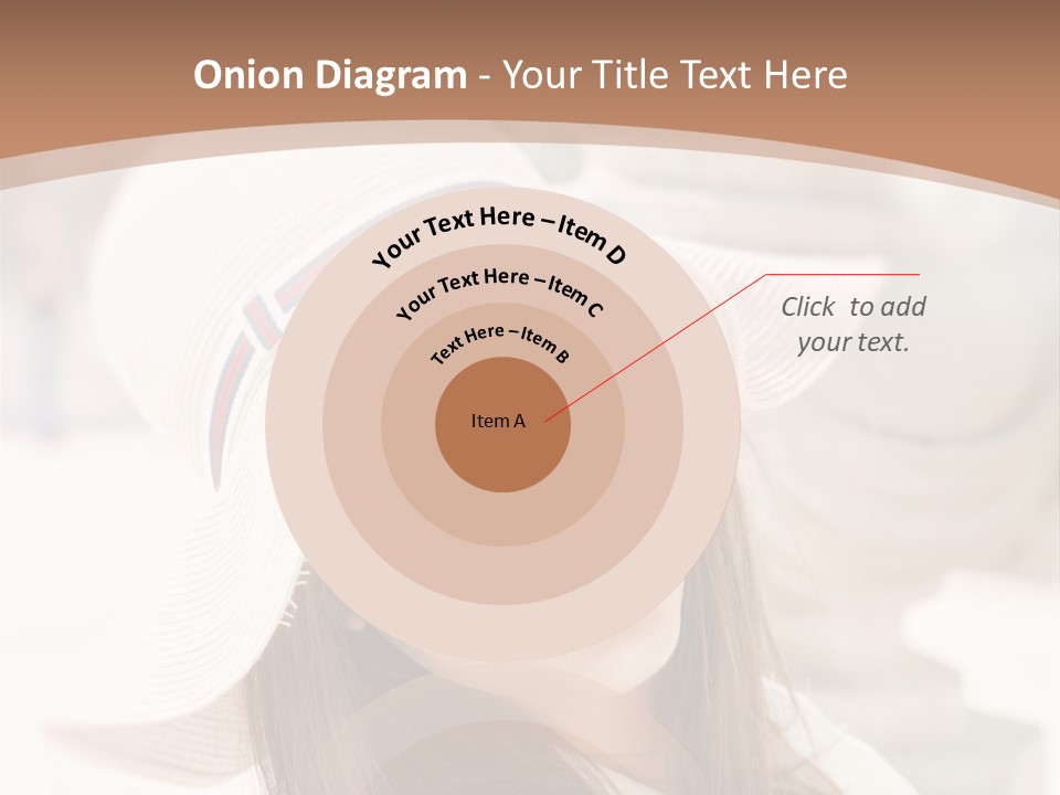 A Woman In A Hat Is Smiling For The Camera PowerPoint Template