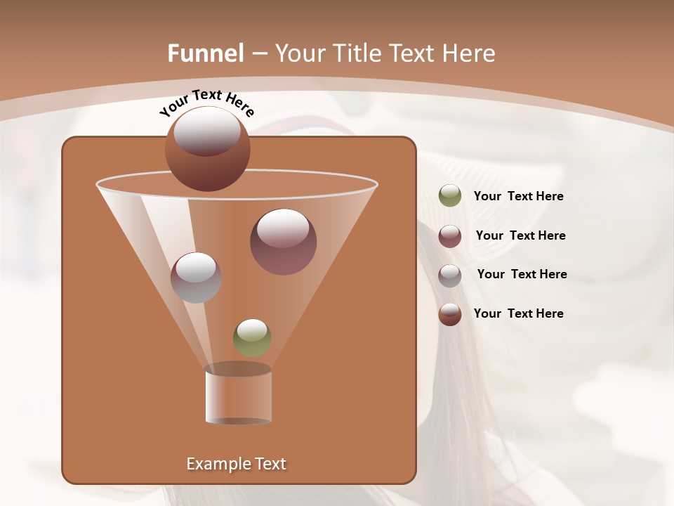 A Woman In A Hat Is Smiling For The Camera PowerPoint Template