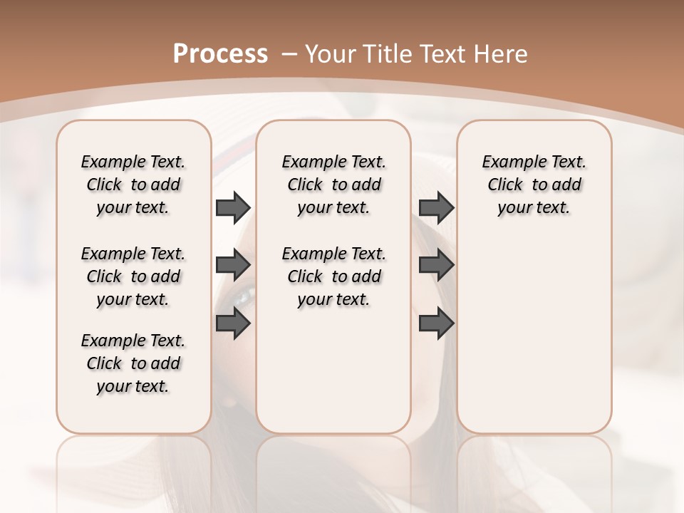 A Woman In A Hat Is Smiling For The Camera PowerPoint Template