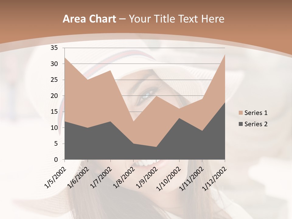 A Woman In A Hat Is Smiling For The Camera PowerPoint Template