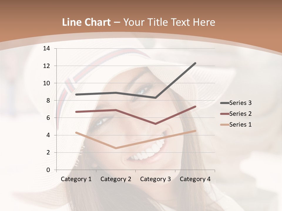 A Woman In A Hat Is Smiling For The Camera PowerPoint Template