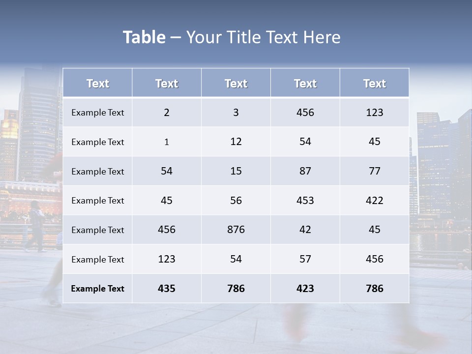 A Group Of People Running In A City PowerPoint Template