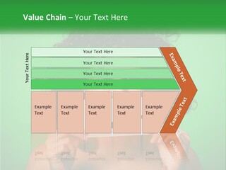 A Woman Holding A Card With A Smiley Face On It PowerPoint Template